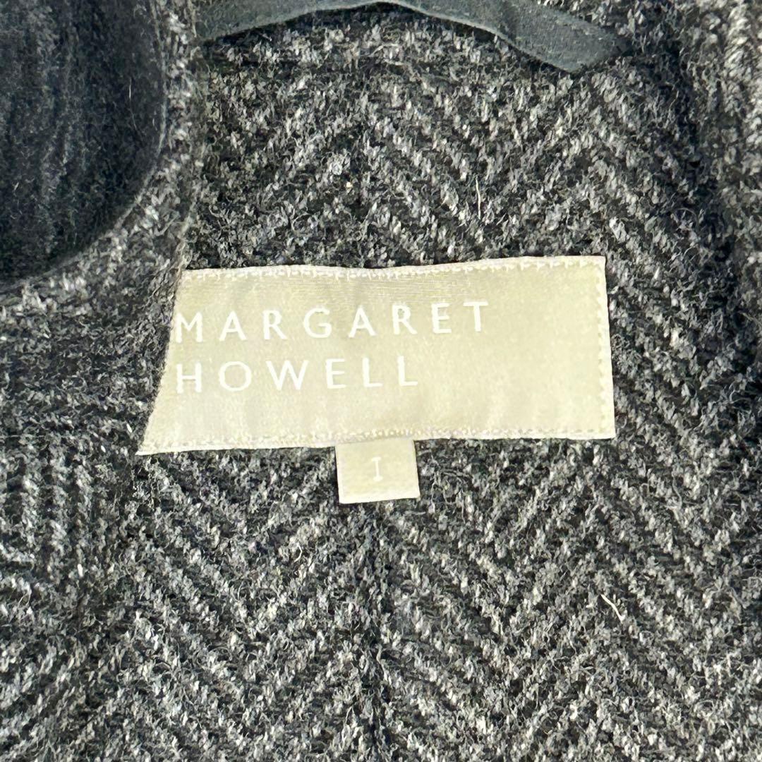 マーガレットハウエル ウール ツィード ヘリンボーン チェスター コート 1