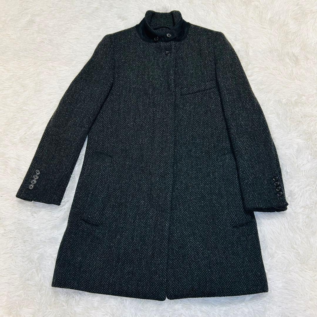 マーガレットハウエル ウール ツィード ヘリンボーン チェスター コート 1