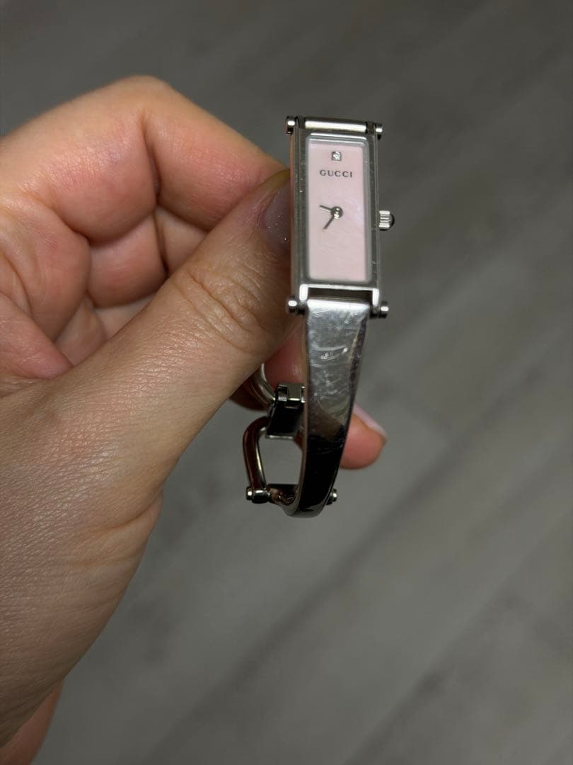 GUCCI ピンク 腕時計(クォーツ)