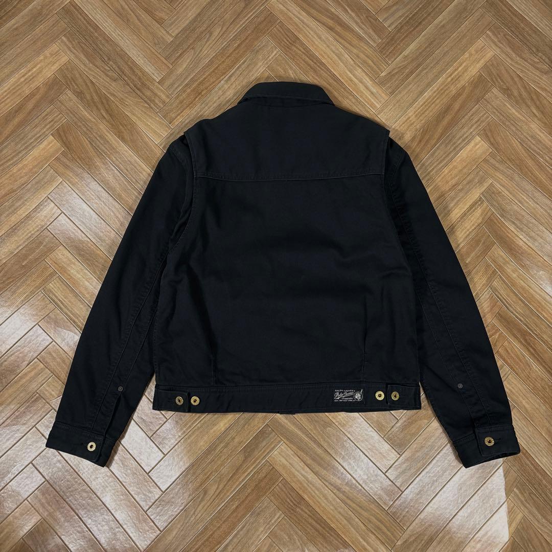 ポロジーンズカンパニー 111mjモデル ブラック コットンピケ トラッカー 黒