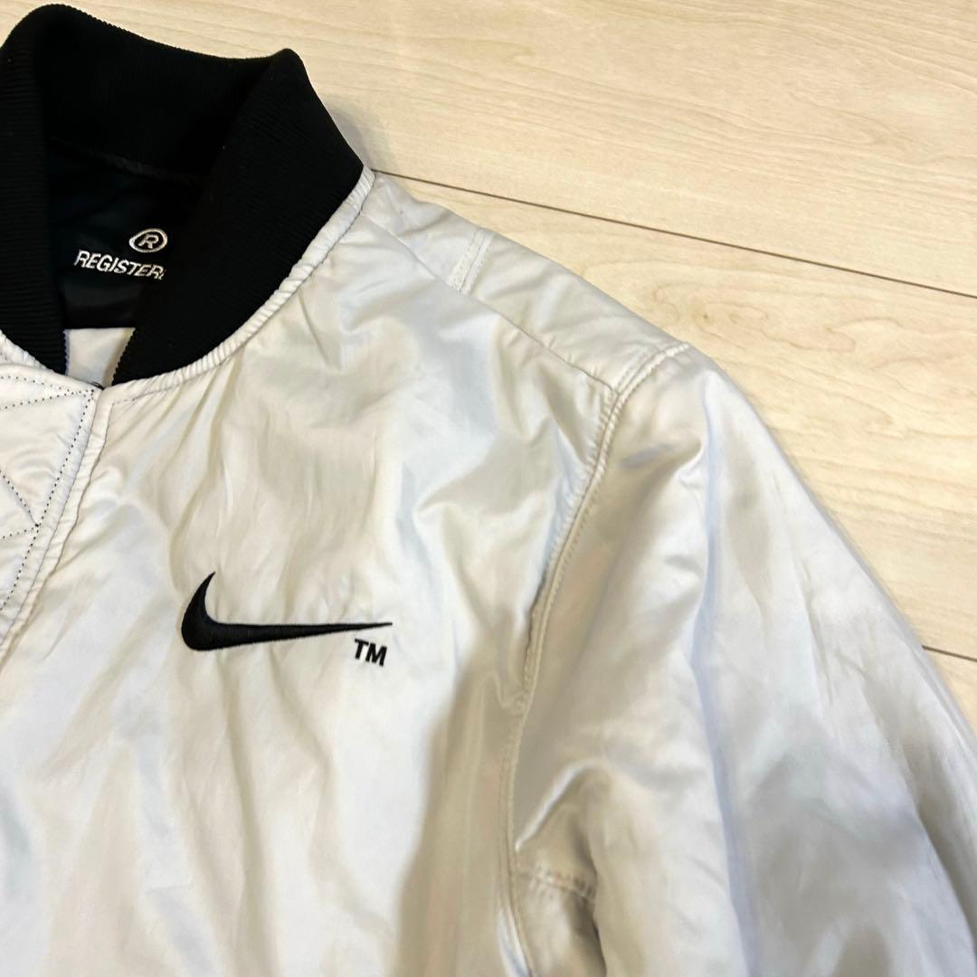 ナイキ ビッグスウォッシュ リバーシブル MA1 ボンバージャケット S 中綿