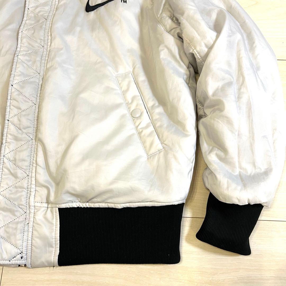 ナイキ ビッグスウォッシュ リバーシブル MA1 ボンバージャケット S 中綿