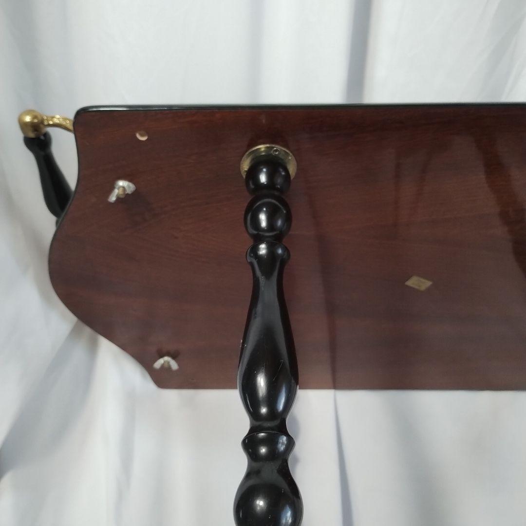 【関東地方限定販売】e【難あり】イタリア製 象嵌 キャスター付きキッチンワゴン