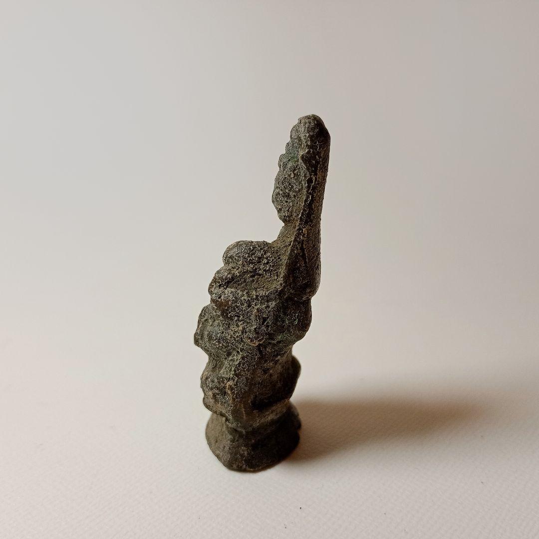 古銅　隠れキリシタン　マリア観音立像　【隠れ切支丹　豆仏　懐中仏　念持仏】