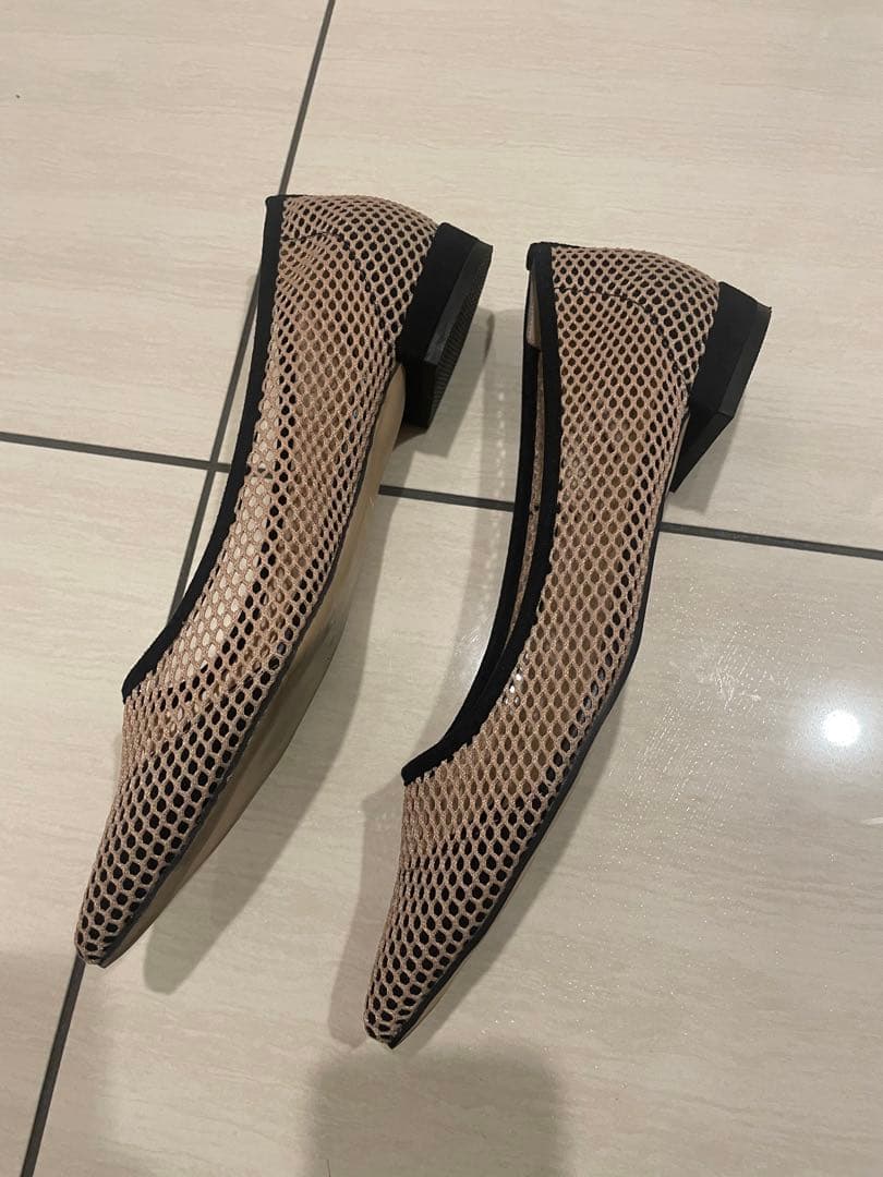 【超美品】LE TALON ポインテッドネットフラット