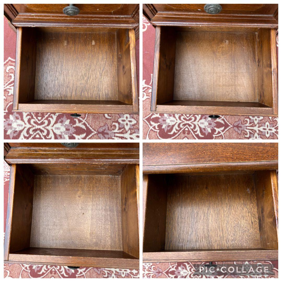 古家具 イギリスアンティークデザイン◾️木製家具チェスト 4段 収納棚 整理棚