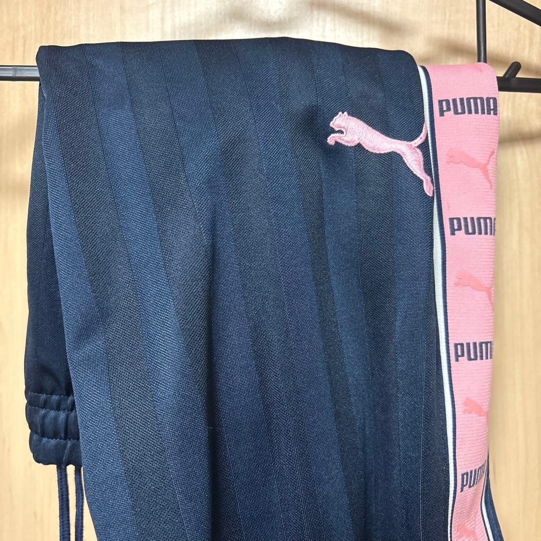 PUMA ダークブルー/ピンク ジャージ S~M 上下セット