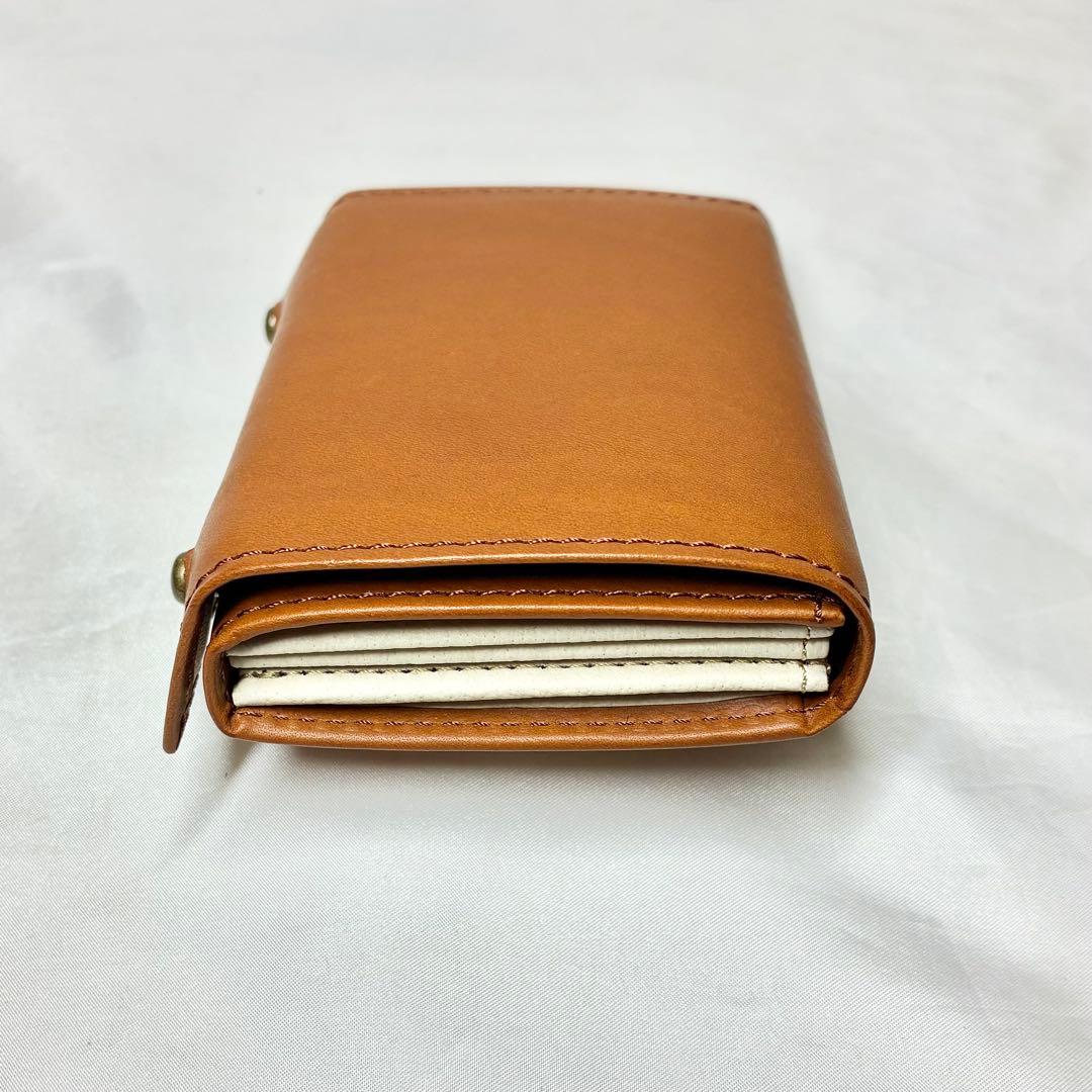 【未使用】　m+ ミッレフォッリエⅡ P25 財布　ウォレット　コニャック
