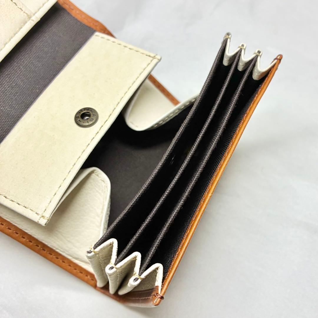 【未使用】　m+ ミッレフォッリエⅡ P25 財布　ウォレット　コニャック