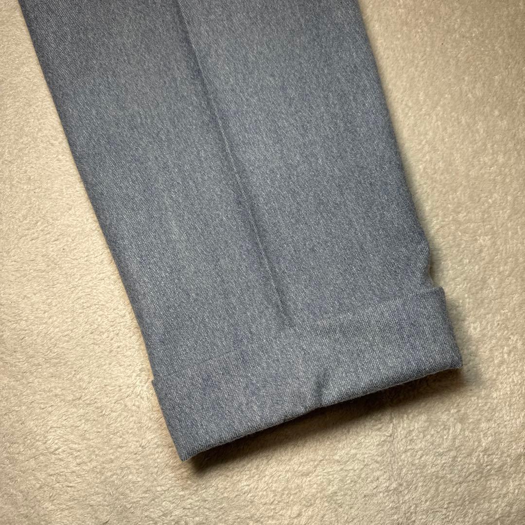 09 未使用　インコテックス　incotex ウール　スラックス　水色　48