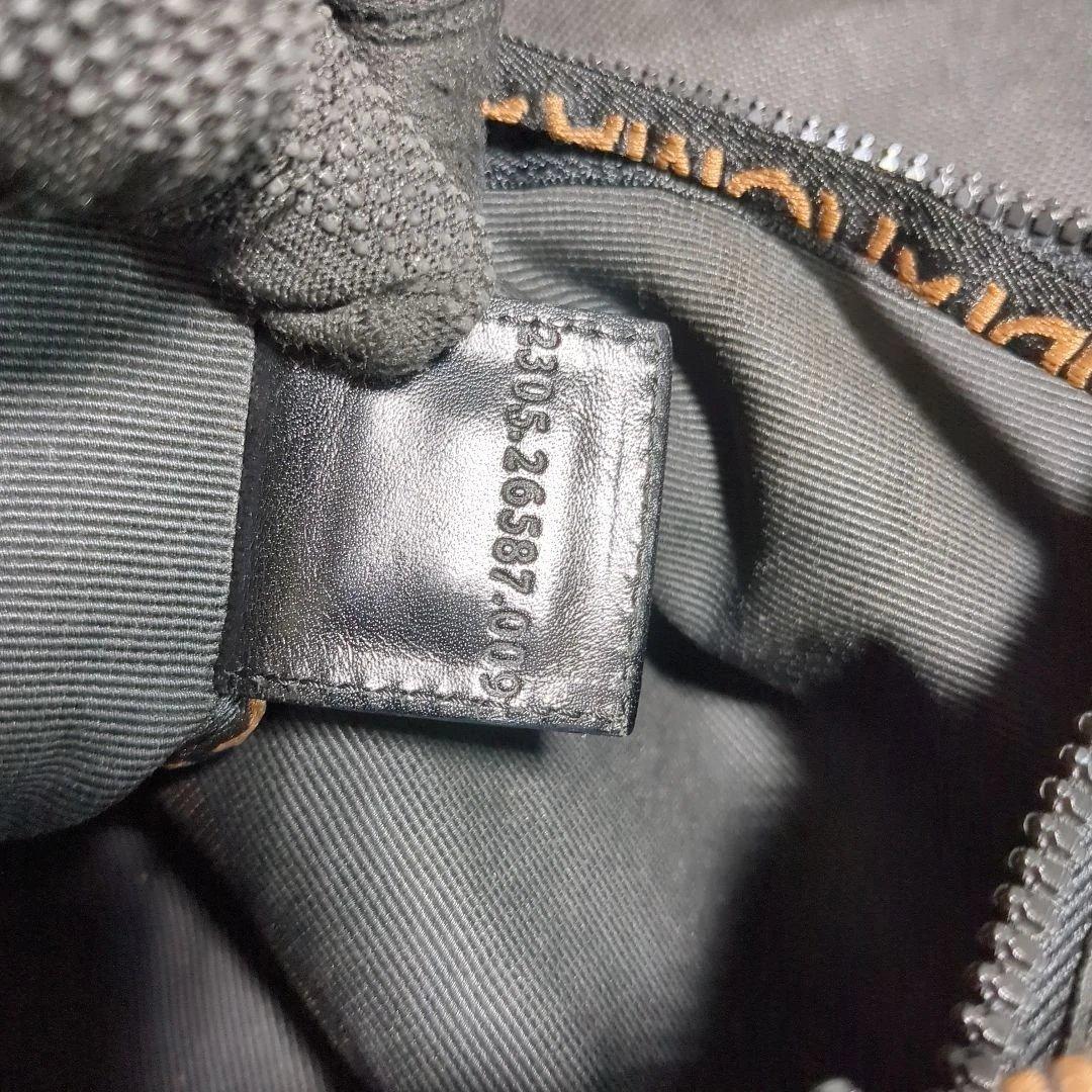 フェンディ ワンショルダーバッグ ポーチ付き ロゴ 肩掛け ナイロン ブラック