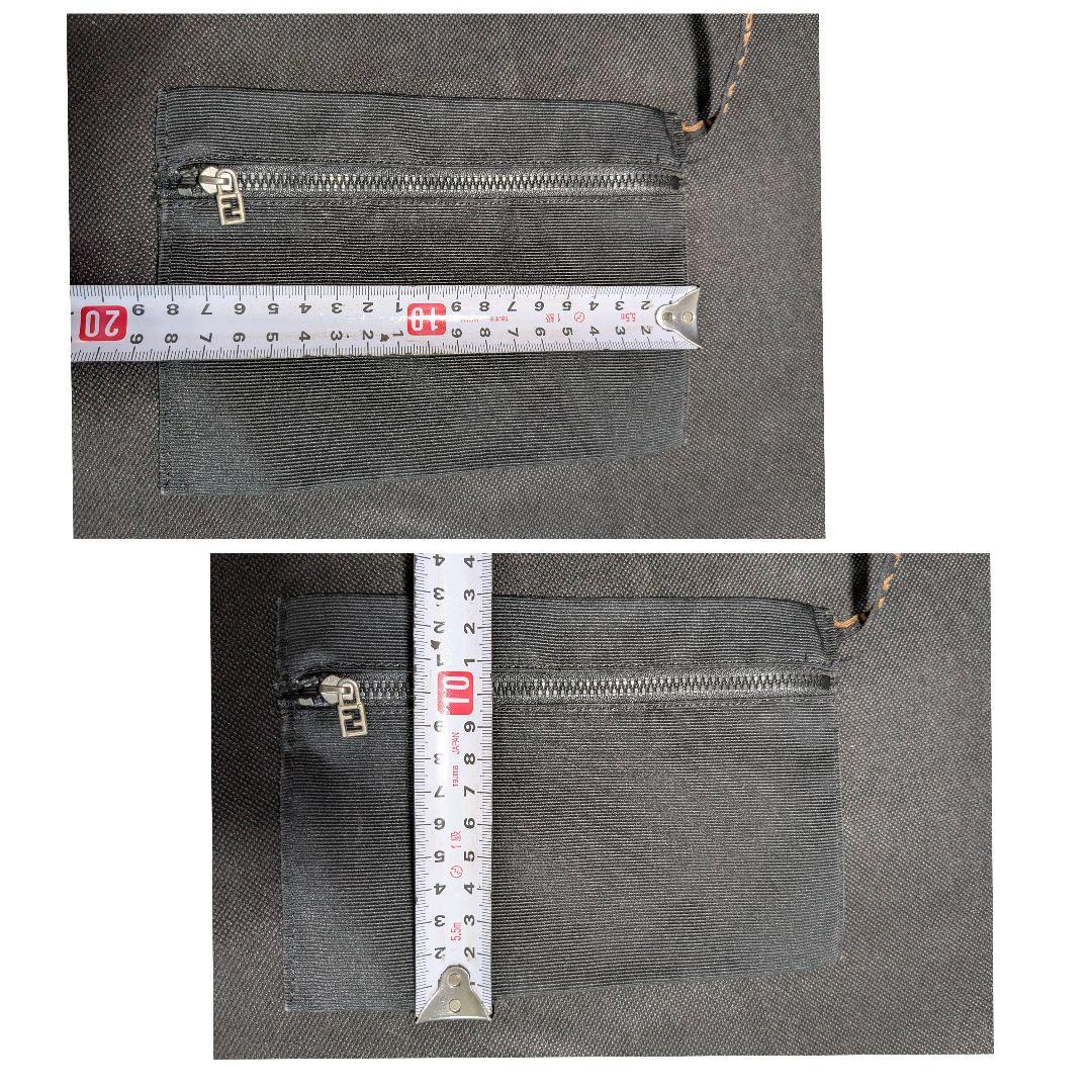 フェンディ ワンショルダーバッグ ポーチ付き ロゴ 肩掛け ナイロン ブラック