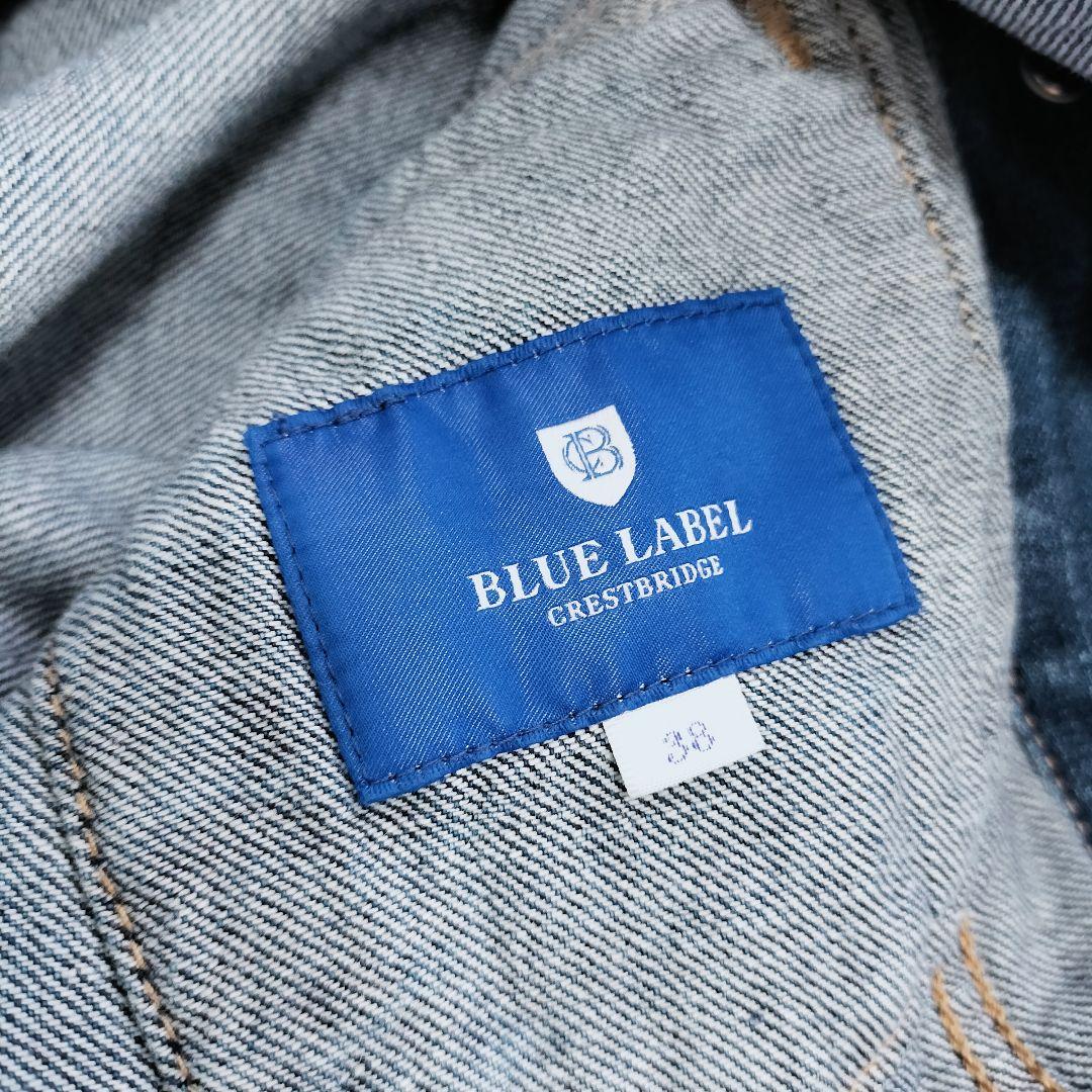 【値下げ交渉歓迎】 ブルーレーベルクレストブリッジ ノーカラーデニムジャケット