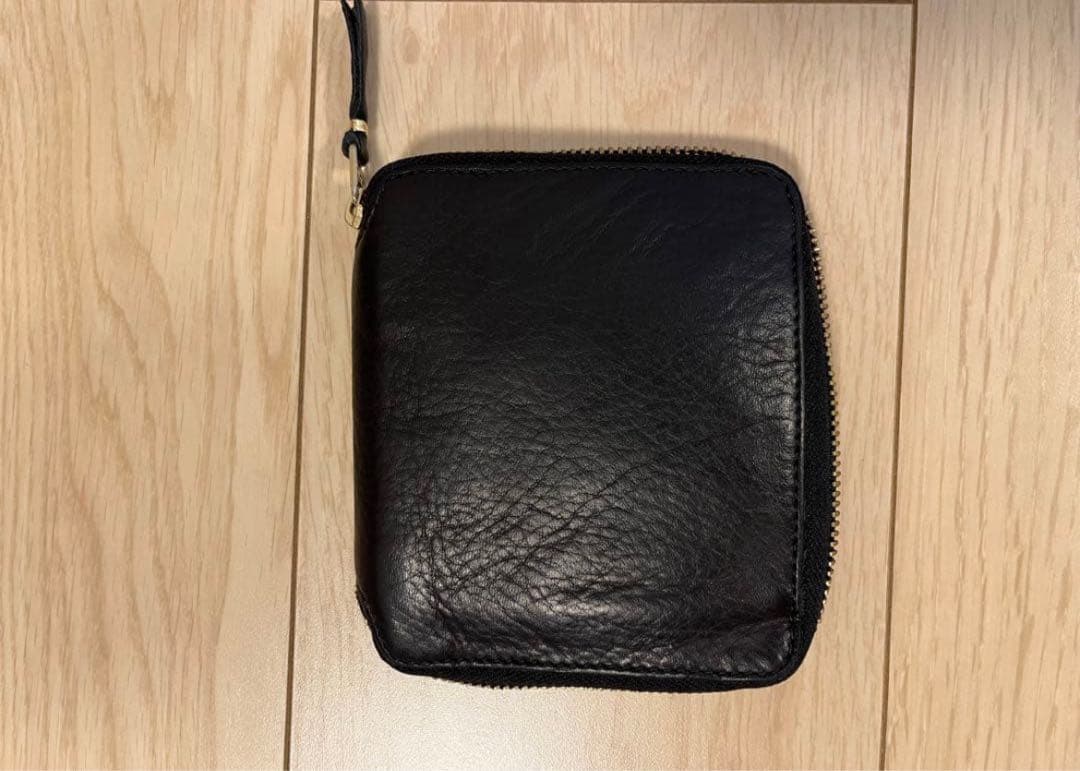 小物 Comme des garcons washed wallet black
