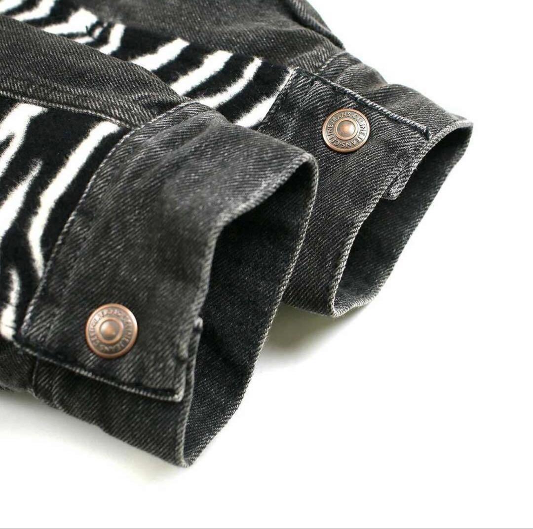 CELINE セリーヌ 21AW ルーズ ゼブラデニムジャケット