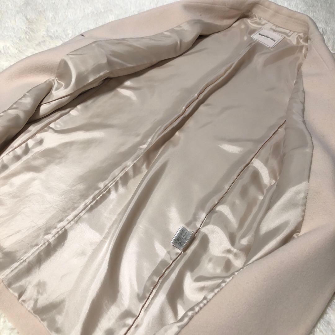 Apuweiser-riche 大人可愛いアンゴラ混　チェスターロングコート