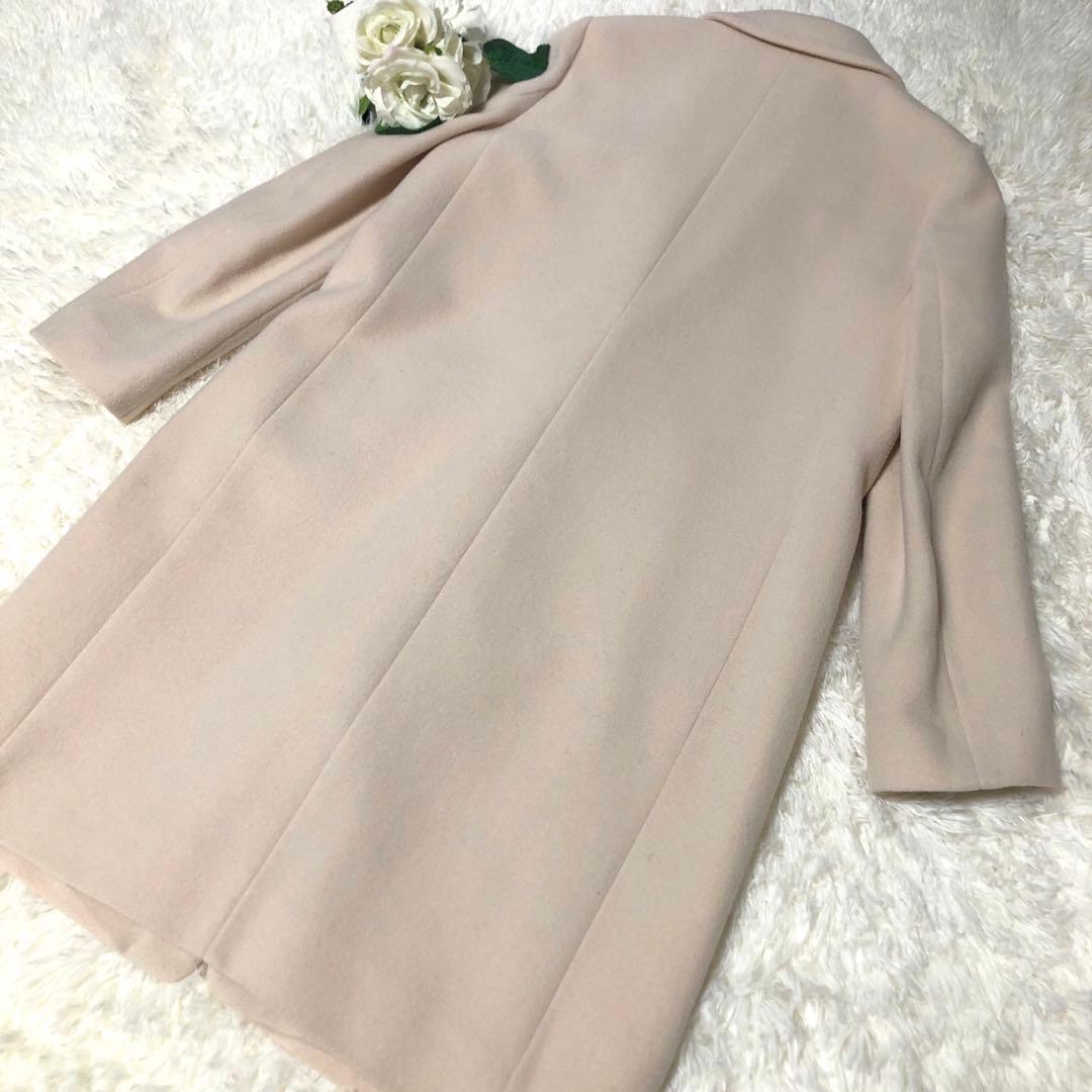 Apuweiser-riche 大人可愛いアンゴラ混　チェスターロングコート