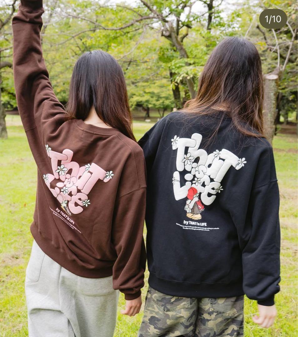 That’s Life グラフィックスウェット ブラック