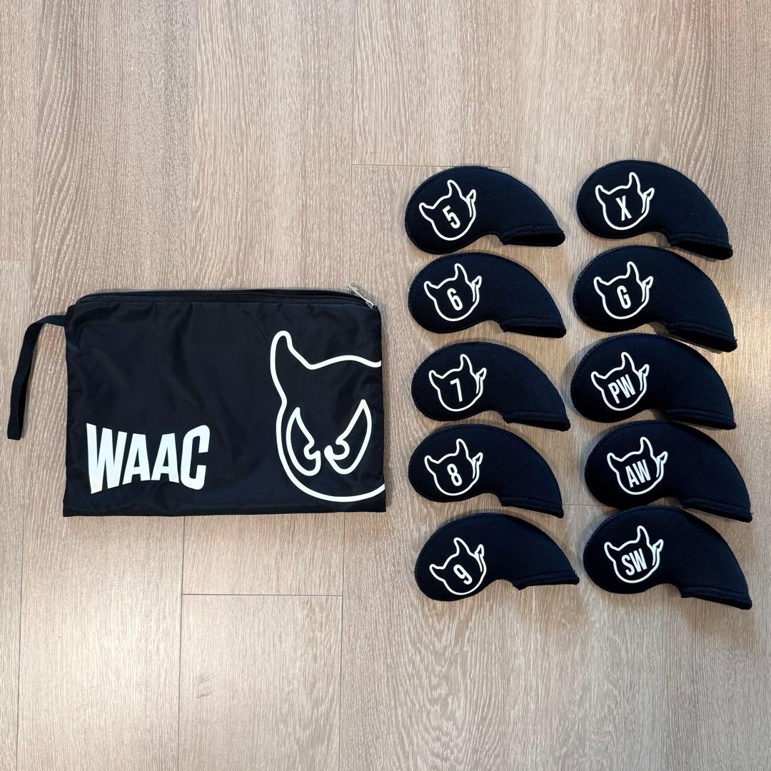 【完売】WAAC アイアンカバーセット ブラック