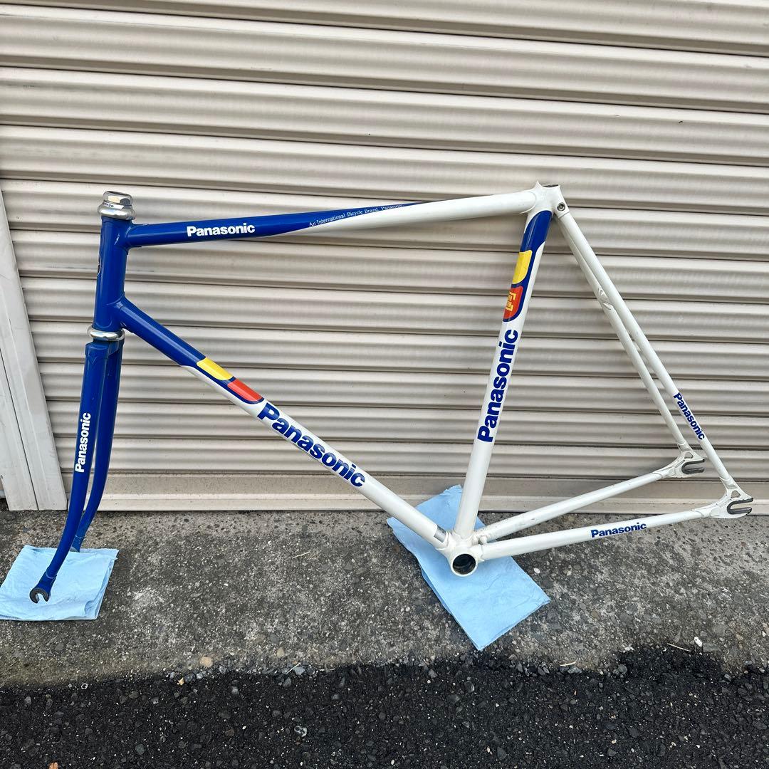 Panasonic レーサーカラー　ピストバイク　フレームセット　njs