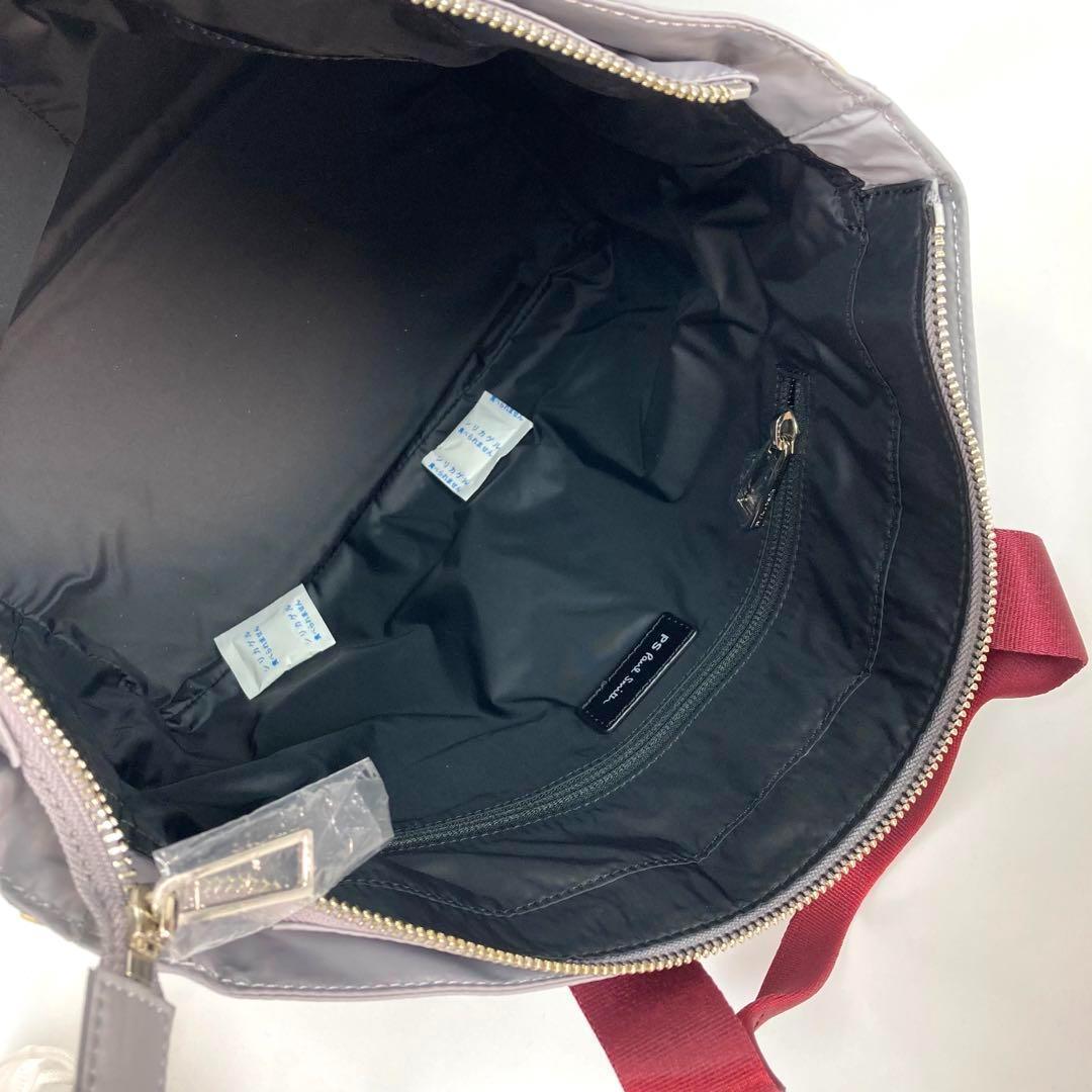新品　ポールスミス  トートバッグ　2way ワインレッド　80bwb052