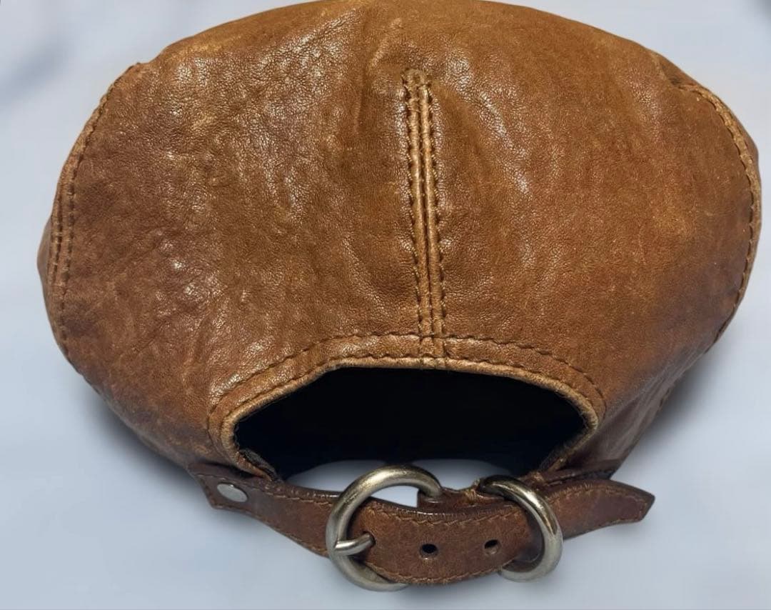 miumiu レザー ハンチング ベレー帽 ミュウミュウ 帽子 MIU MIU