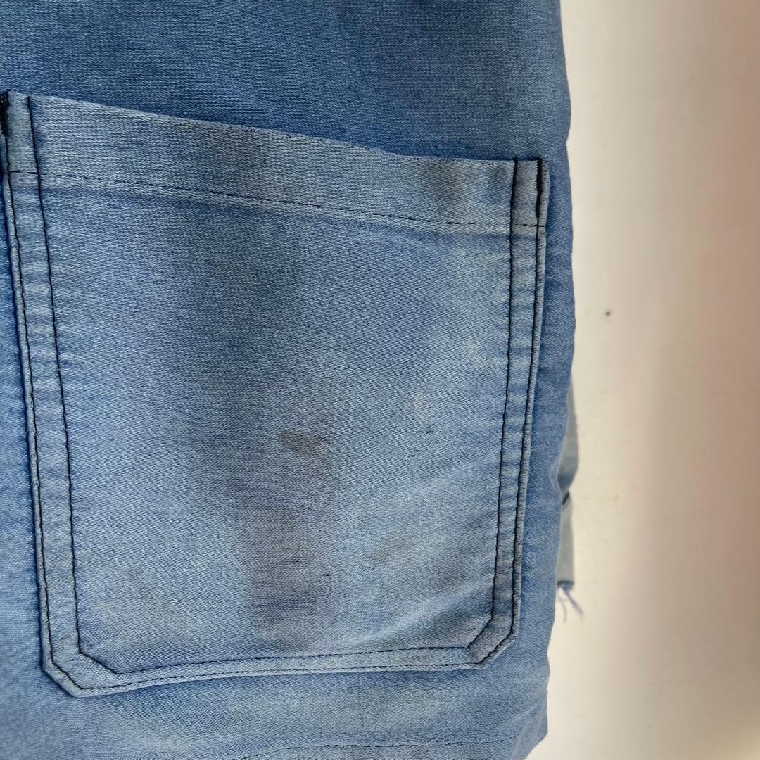 70s フレンチ モールスキンジャケット カバーオール ヴィンテージ フェード