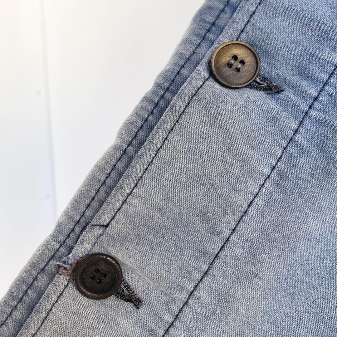 70s フレンチ モールスキンジャケット カバーオール ヴィンテージ フェード