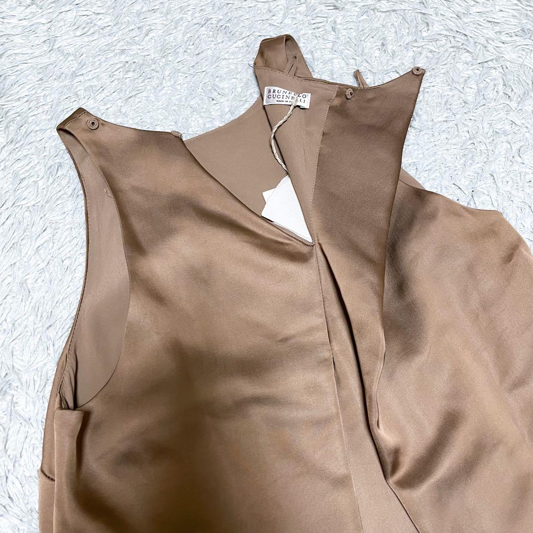 新品/タグ付き✨ブルネロクチネリ モニーレ 装飾 付け襟 ワンピース ドレス S