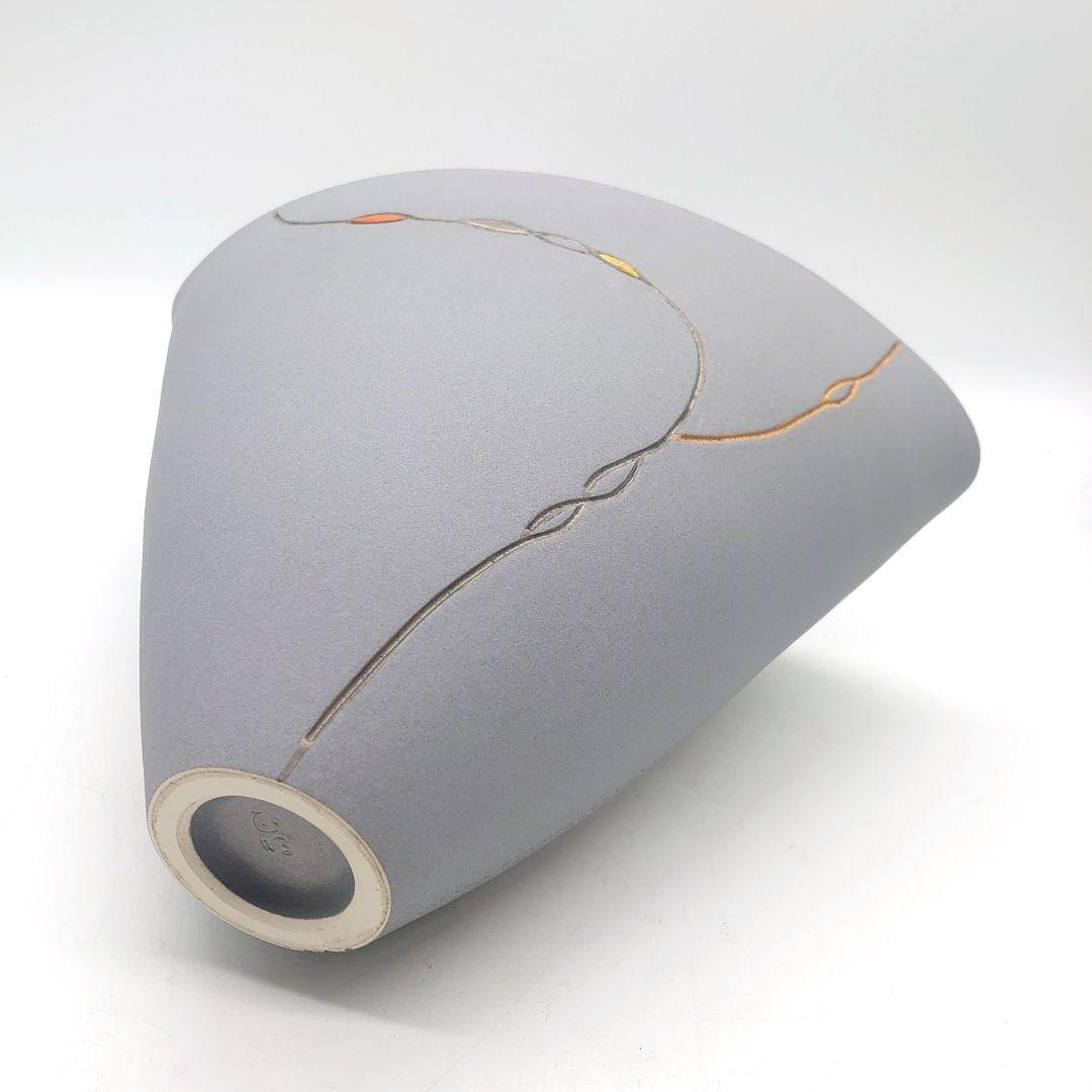 清水焼 小林正明 正明窯 フラワーベース 花瓶 花器