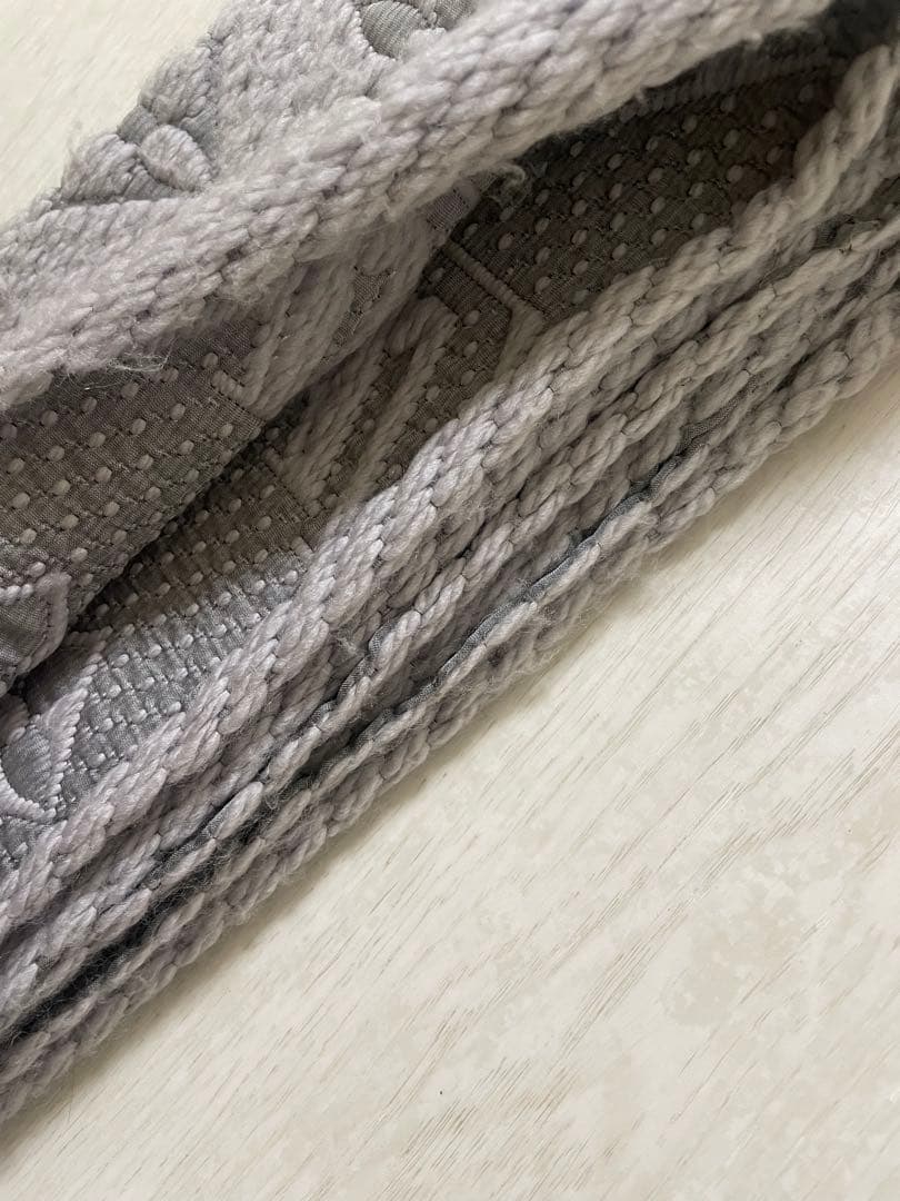 ルイヴィトン　マフラー　モノグラム　グレー