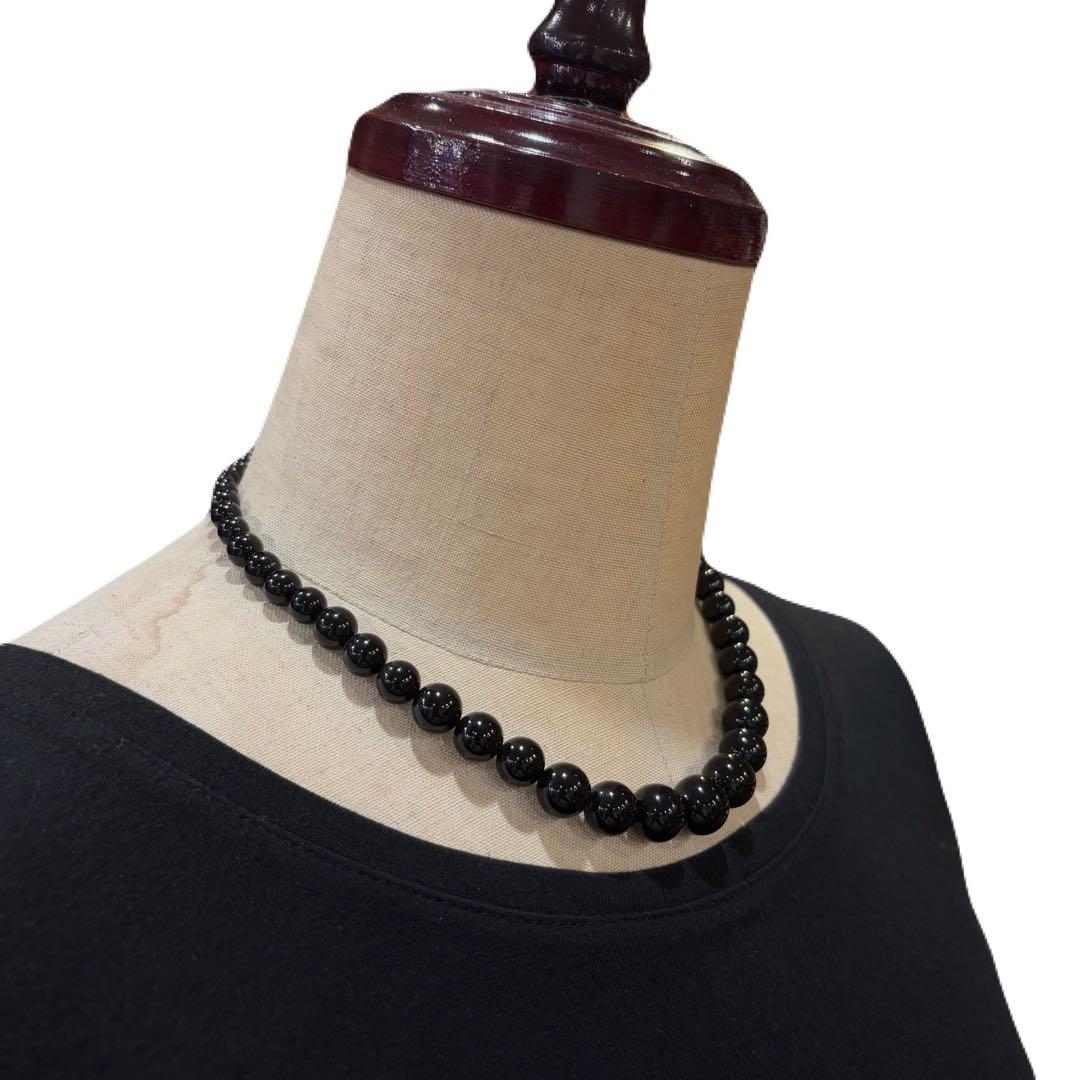 s*2様 本鼈甲 ネックレス グラデーション珠 43cm 黒鼈甲 天然素材