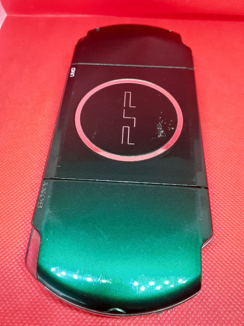 【SONY】動作品 PSP3000 グリーン SONY メモリーカード2G