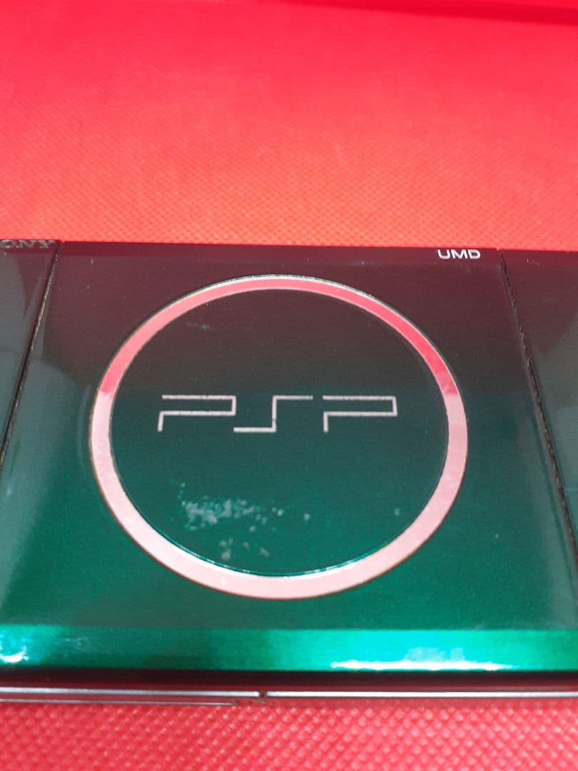 【SONY】動作品 PSP3000 グリーン SONY メモリーカード2G