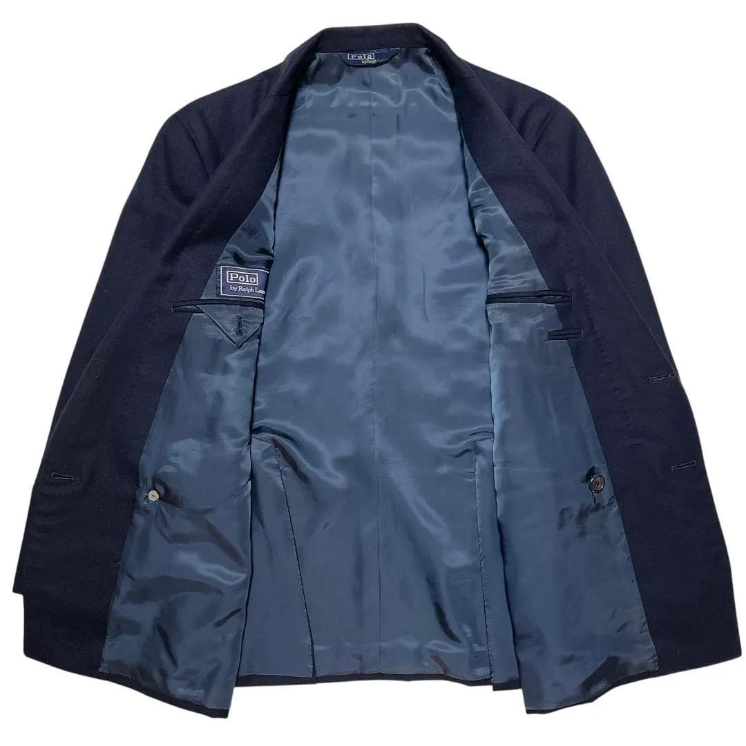 ポロバイラルフローレン 紺ブレ ダブル 金ボタン ブレザー L ヴィンテージ