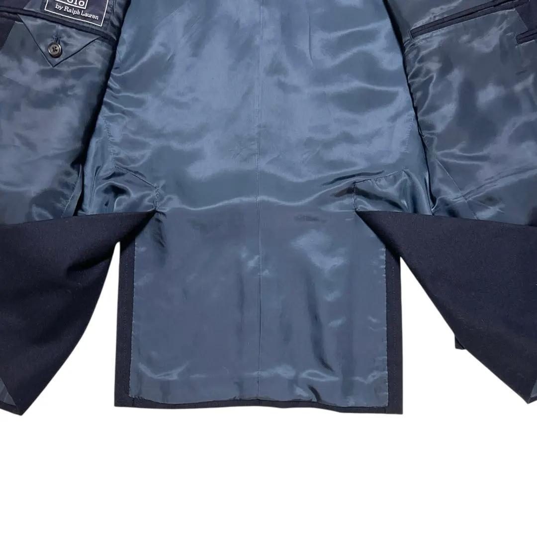 ポロバイラルフローレン 紺ブレ ダブル 金ボタン ブレザー L ヴィンテージ