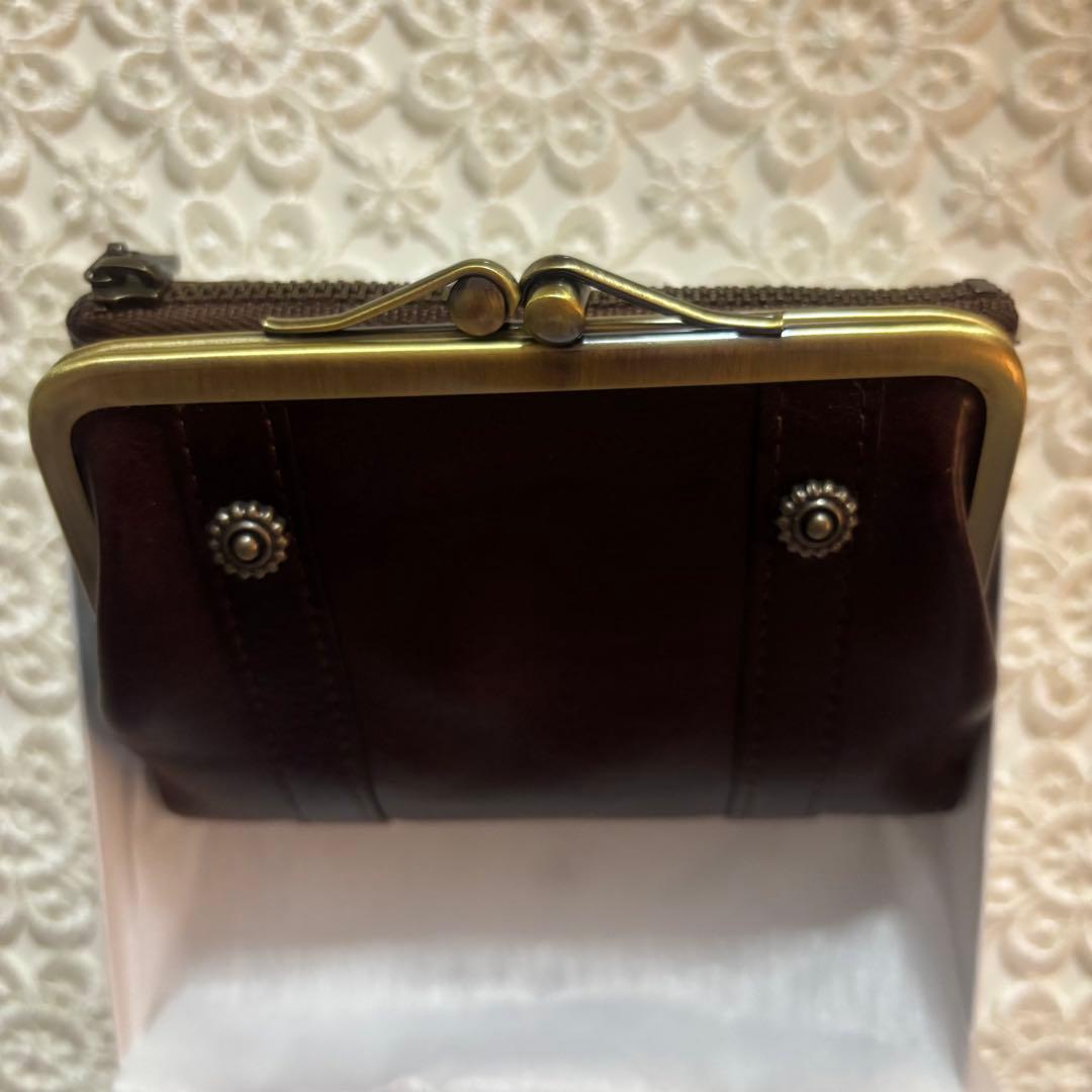 新品 Dakota ダコタ【リードクラシック2】がま口財布 二つ折り財布 チョコ