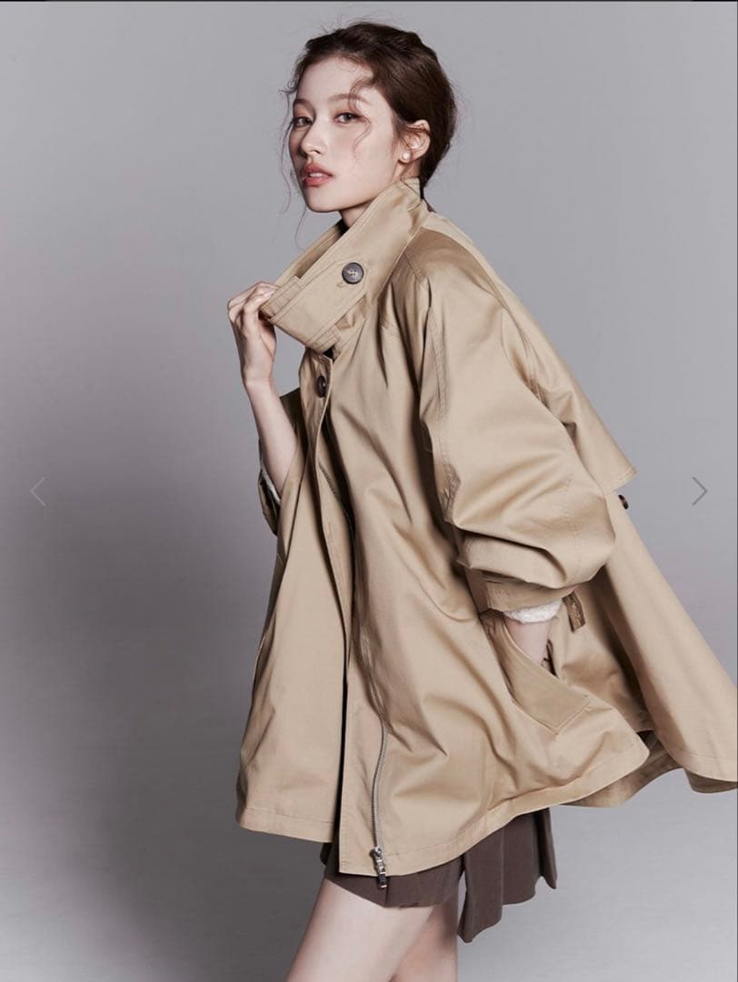 新品LENINA BAYLIN Cape Trench Coat サナ着用コート