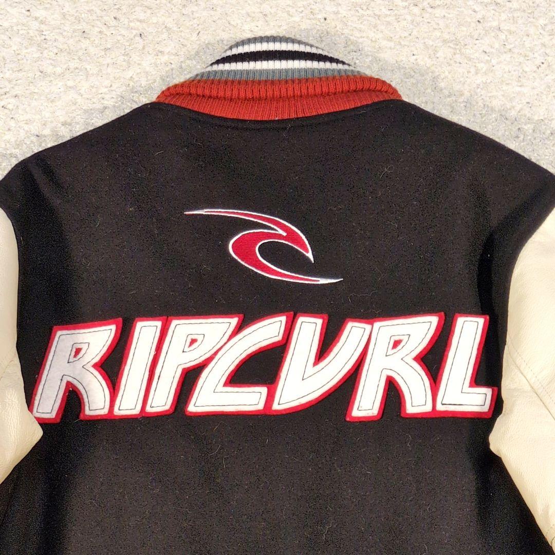 値下げ中1-42 RIPCURL スタジャン　袖レザー　ワッペン