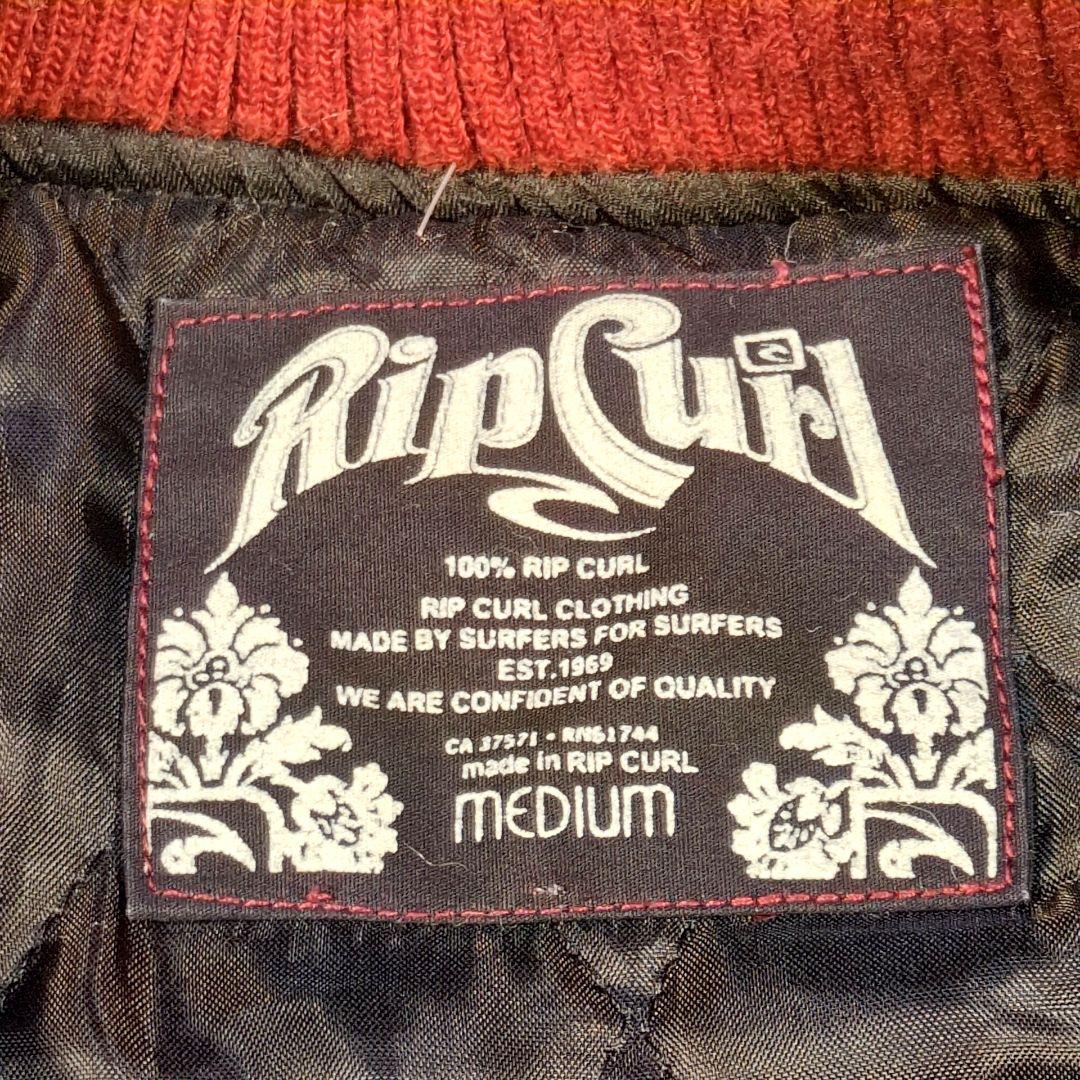 値下げ中1-42 RIPCURL スタジャン　袖レザー　ワッペン