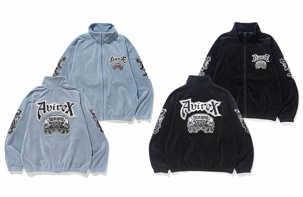 【最安値】XLARGE×AVIREX ベロア ブラックL