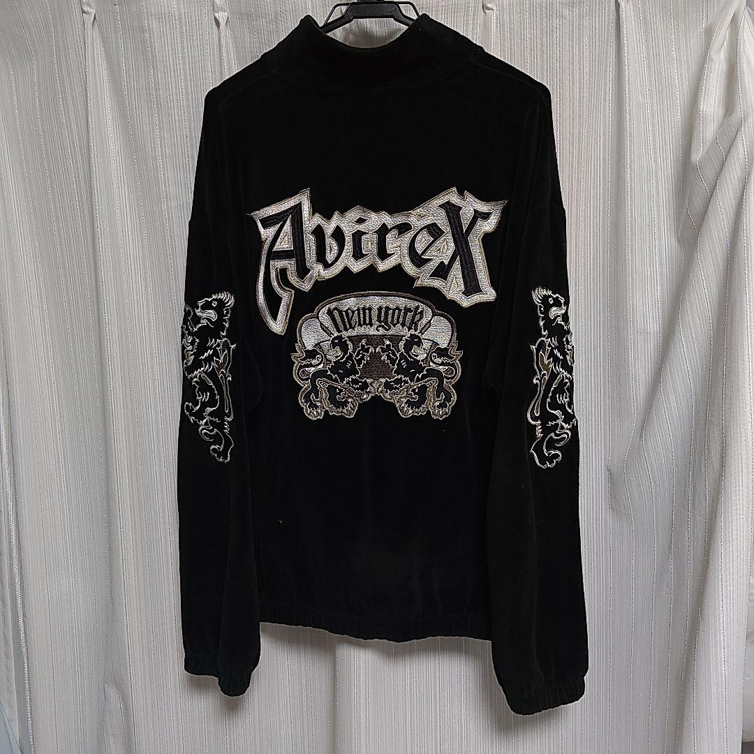 【最安値】XLARGE×AVIREX ベロア ブラックL