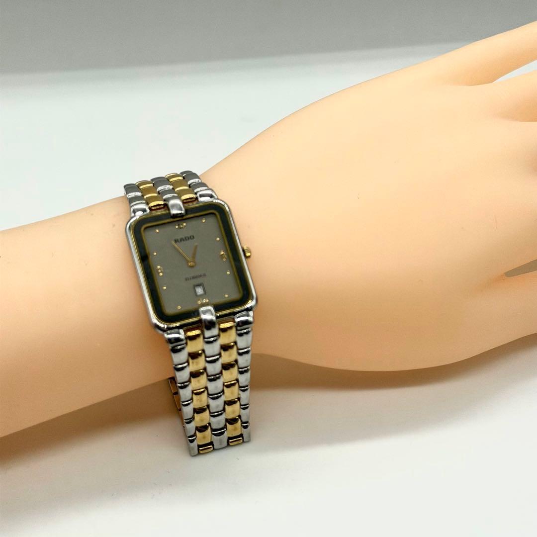 稼働品◆RADOラドー FLORENCE メンズ腕時計　クォーツ スクウェア