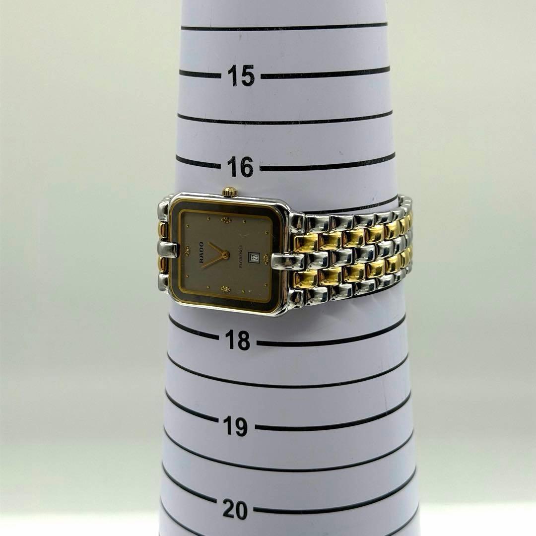 稼働品◆RADOラドー FLORENCE メンズ腕時計　クォーツ スクウェア