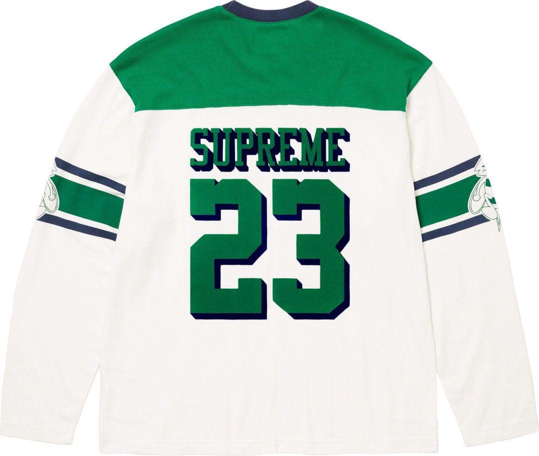 supreme bumblebee l/s football top S サイズ