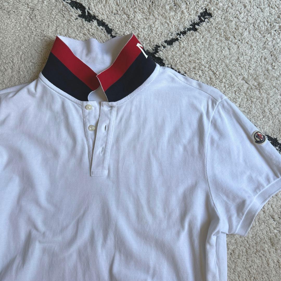 モンクレール　襟裏ロゴプリント　ポロシャツ　Ｌ