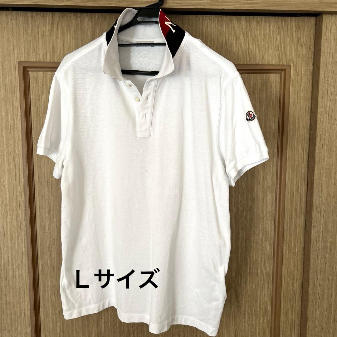 モンクレール　襟裏ロゴプリント　ポロシャツ　Ｌ