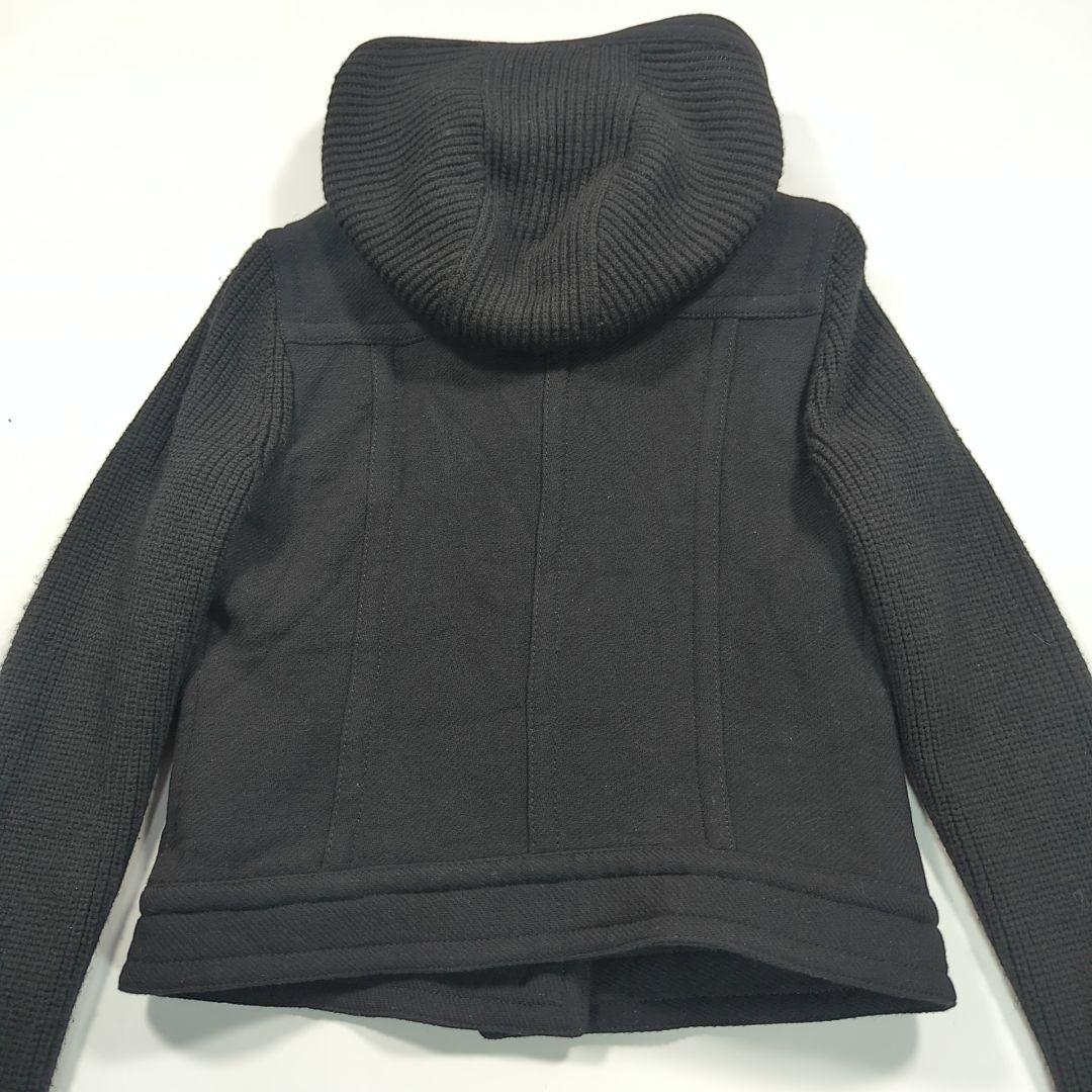 バーバリーロンドン ニットジップアップパーカー ブルゾン ノバ メガチェック 黒