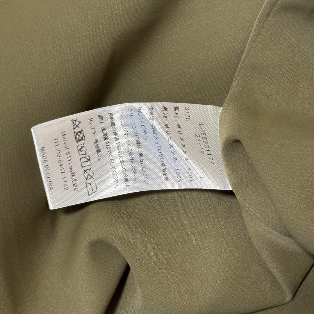 Leja 総レース花柄レイヤード配色フレア後ろリボン　ドレス　パーティードレス