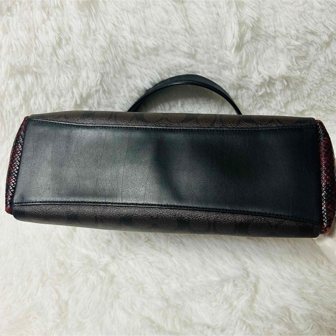 コーチ シグネチャーワンショルダーバッグ 肩掛け パイソン ブラウン